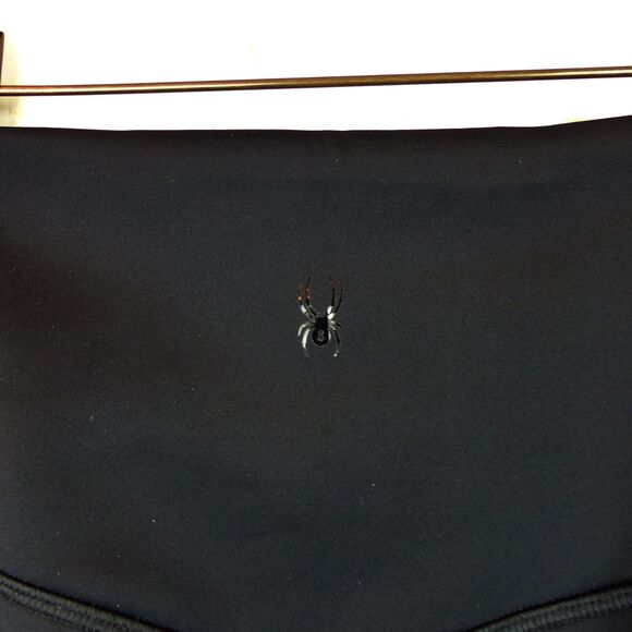 Spyder Active Leggings Womens M Black High Rise Ankle Scuba Altered Crop Hem 24” - Picture 10 of 11